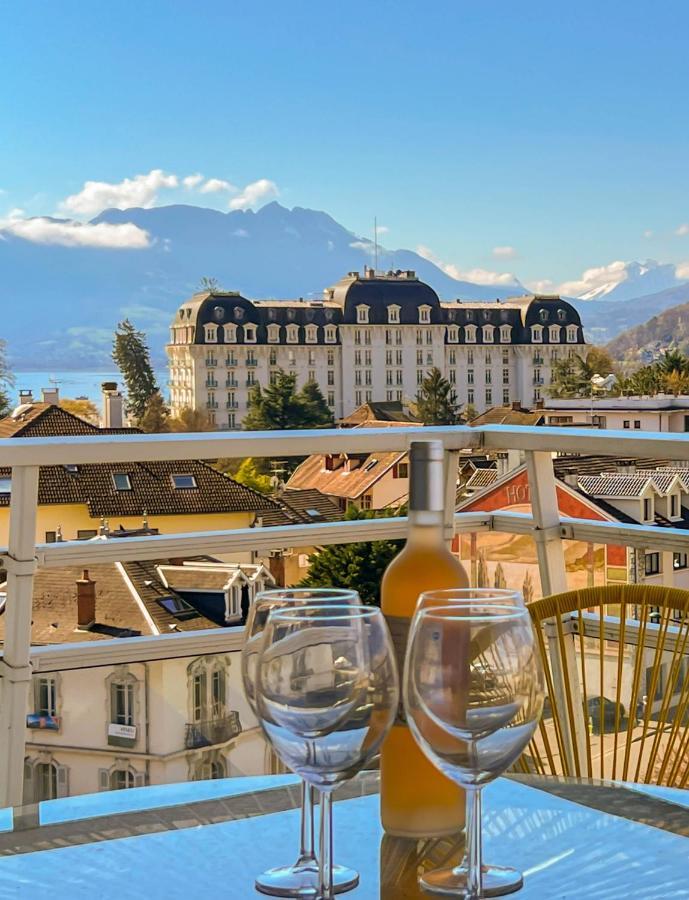 Penthouse Vue Incroyable Lac Et Montagnes Annecy Luaran gambar